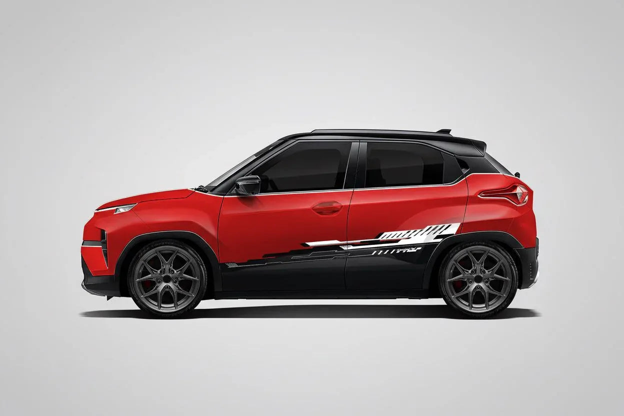 CoreX Edition Graphics for Tata Punch red