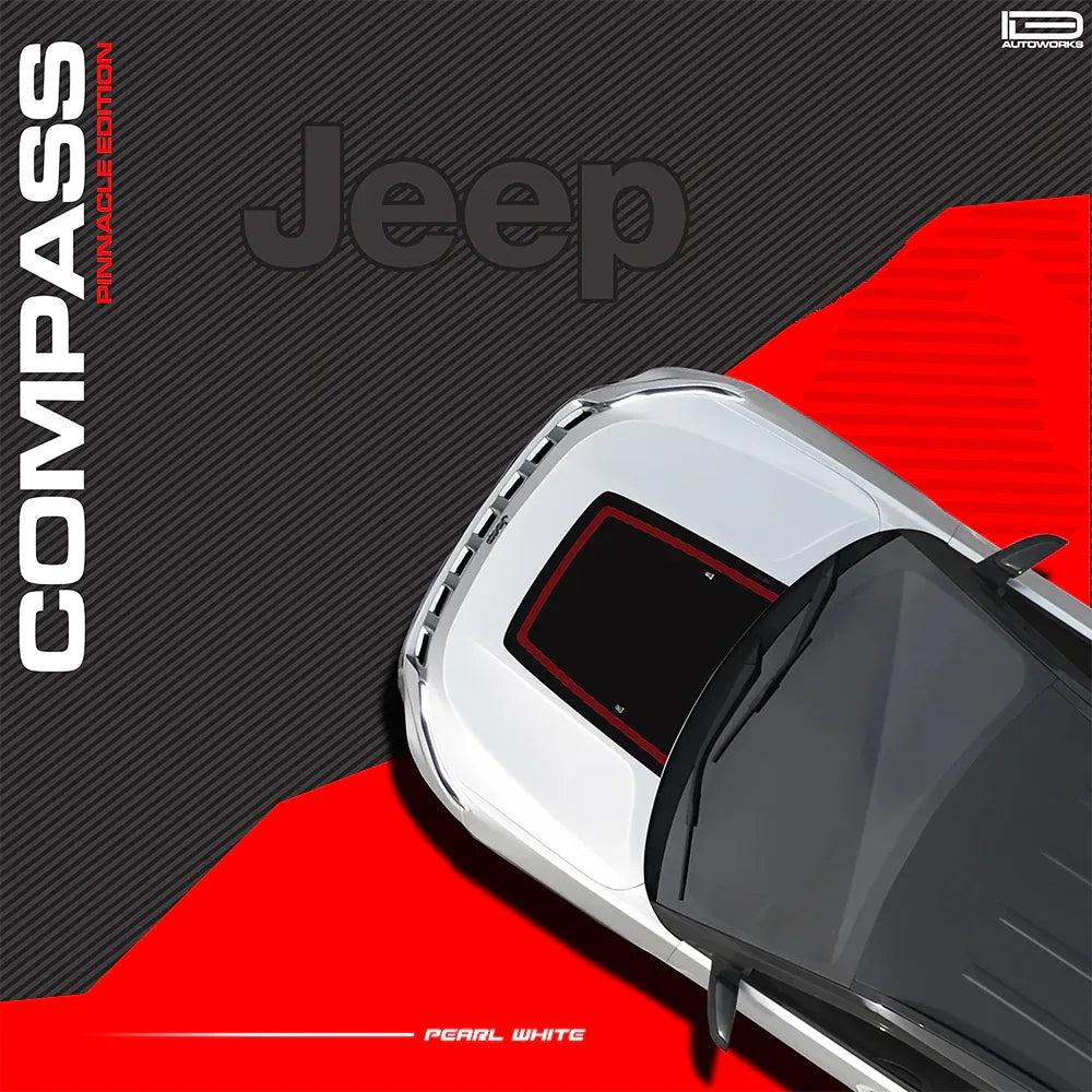 Pinnacle Edition Bonnet Graphics for Jeep Compass white