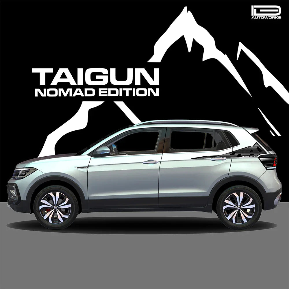 Nomad Edition Graphics for VW Taigun silver