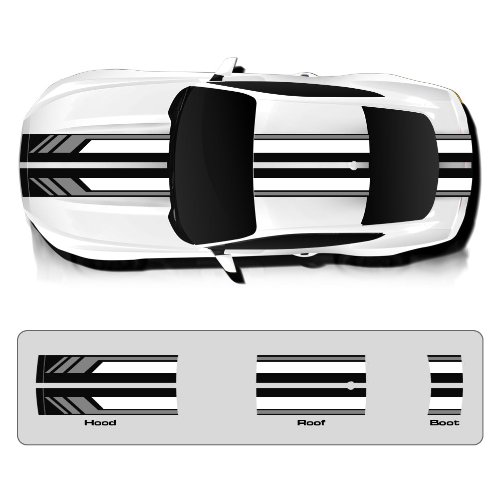 IDE PREMIUM GRAPHICS SERIES - Cascade Edition Top for Ford Mustang (Oxford White)