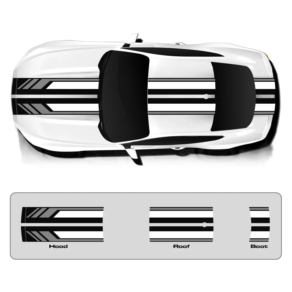 Cascade Edition IDE Graphics for Ford Mustang white