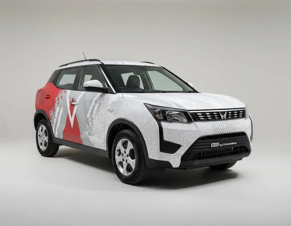 Rebel Edition Graphics for Mahindra XUV300 white
