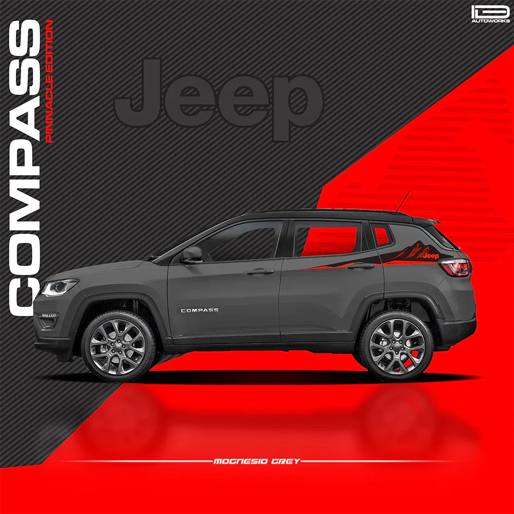 Pinnacle Edition Side Graphics for Jeep Compass grey