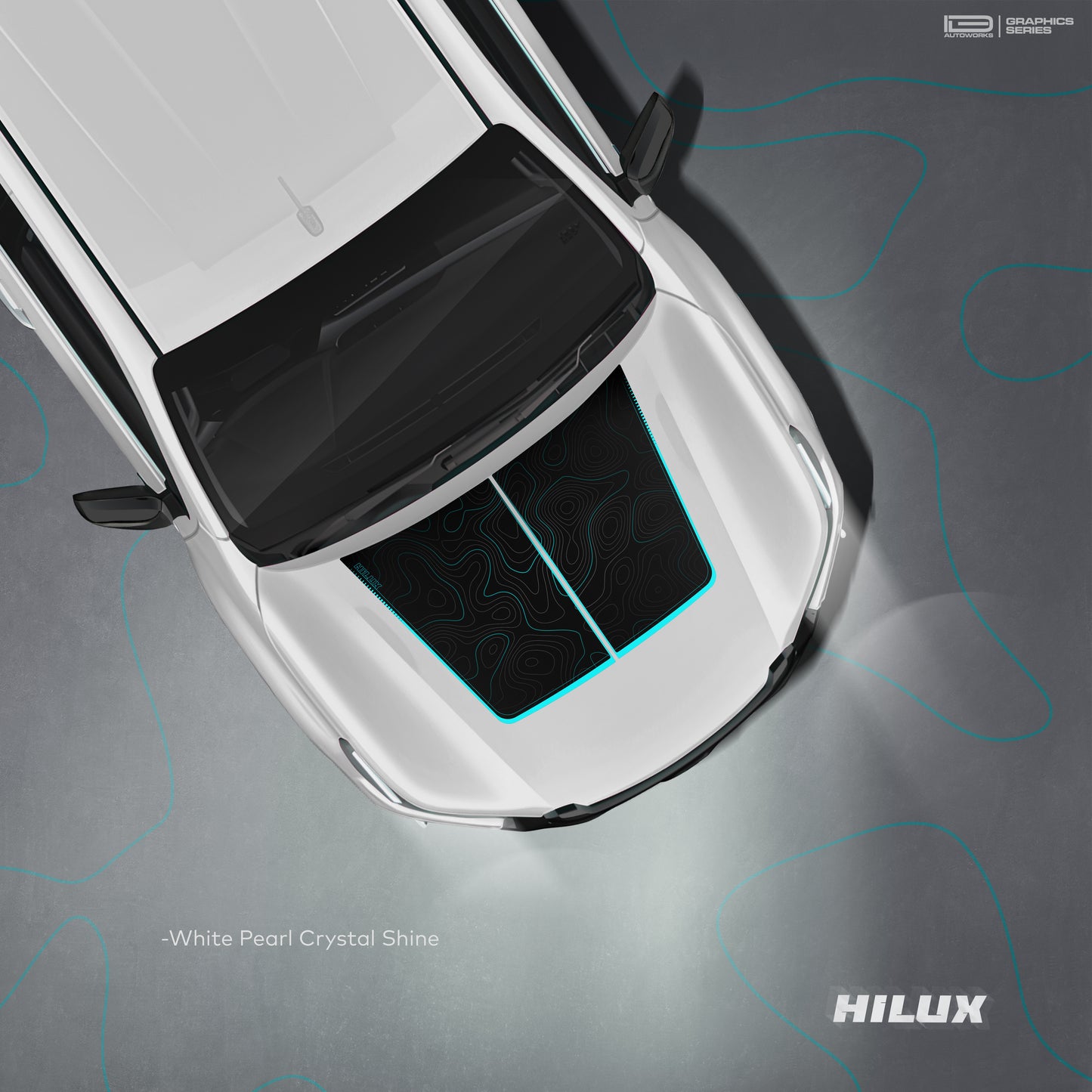 IDE GRAPHICS SERIES - Neo Trail Edition for TOYOTA Hilux (White Pearl Crystal Shine)