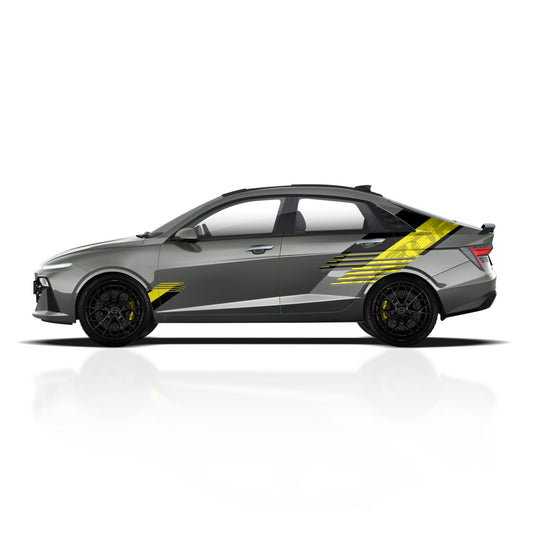 IDE PARTIAL X SERIES - Razor Edition for New Verna (Amazon Grey)