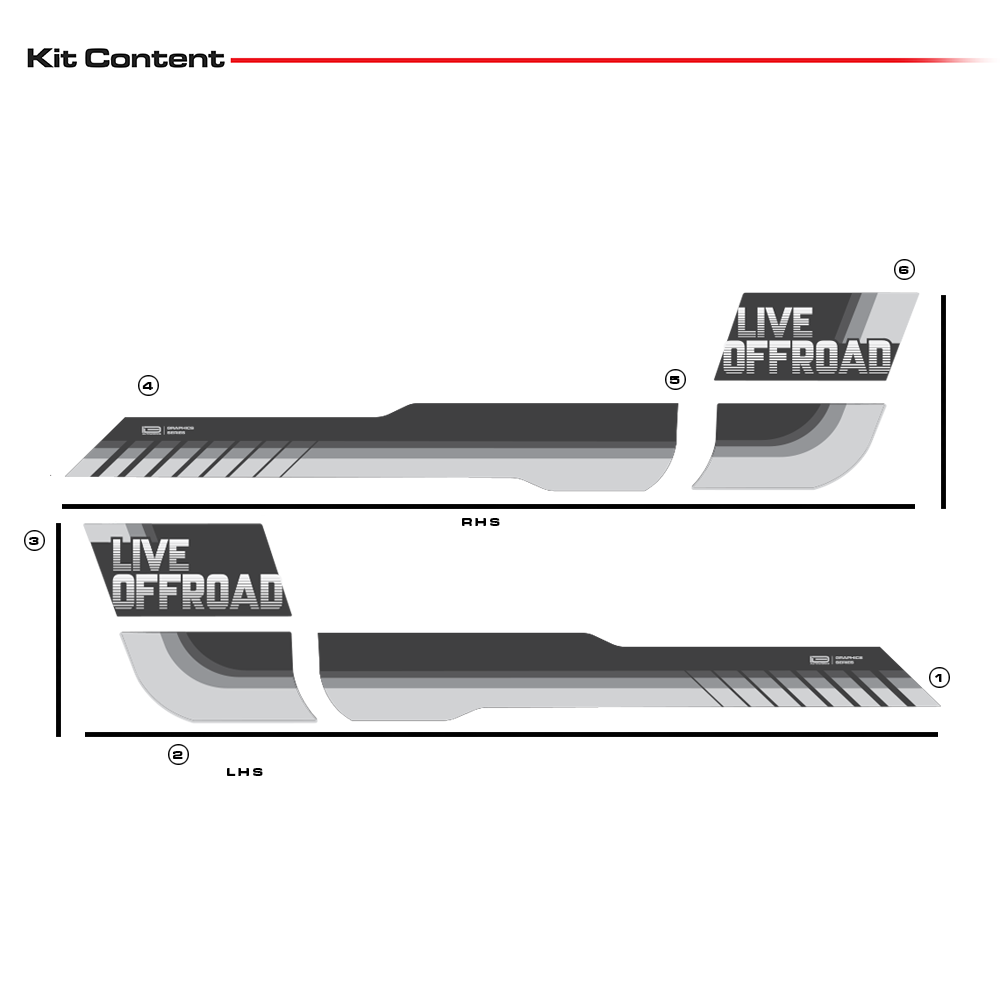 IDE Graphics Series - Classic Edition for Mahindra Thar / Napoli Black
