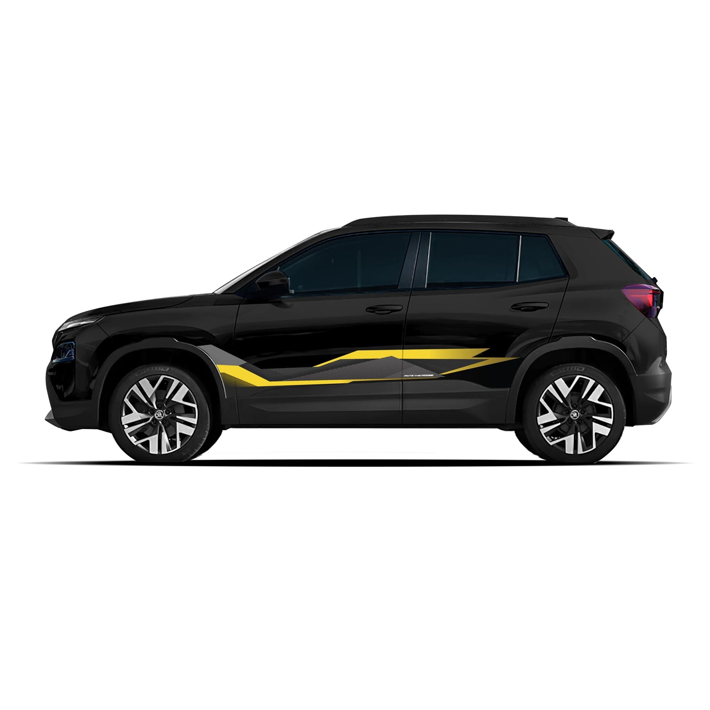 Mute The Noise Edition Graphics for Skoda Kylaq black