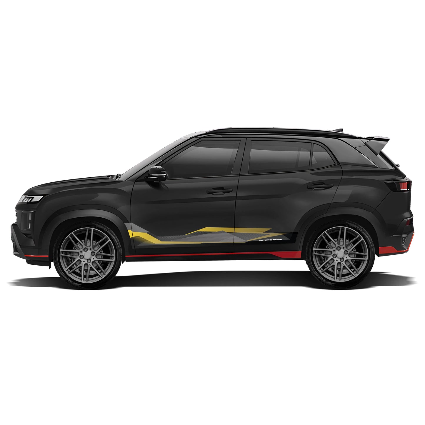 Mute The Noise Edition Graphics for Hyundai Creta black