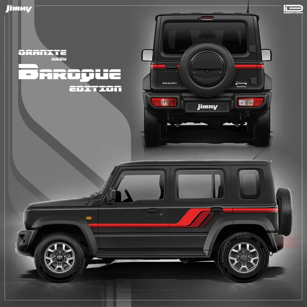 Baroque Edition Graphics for Maruti Suzuki Jimny black