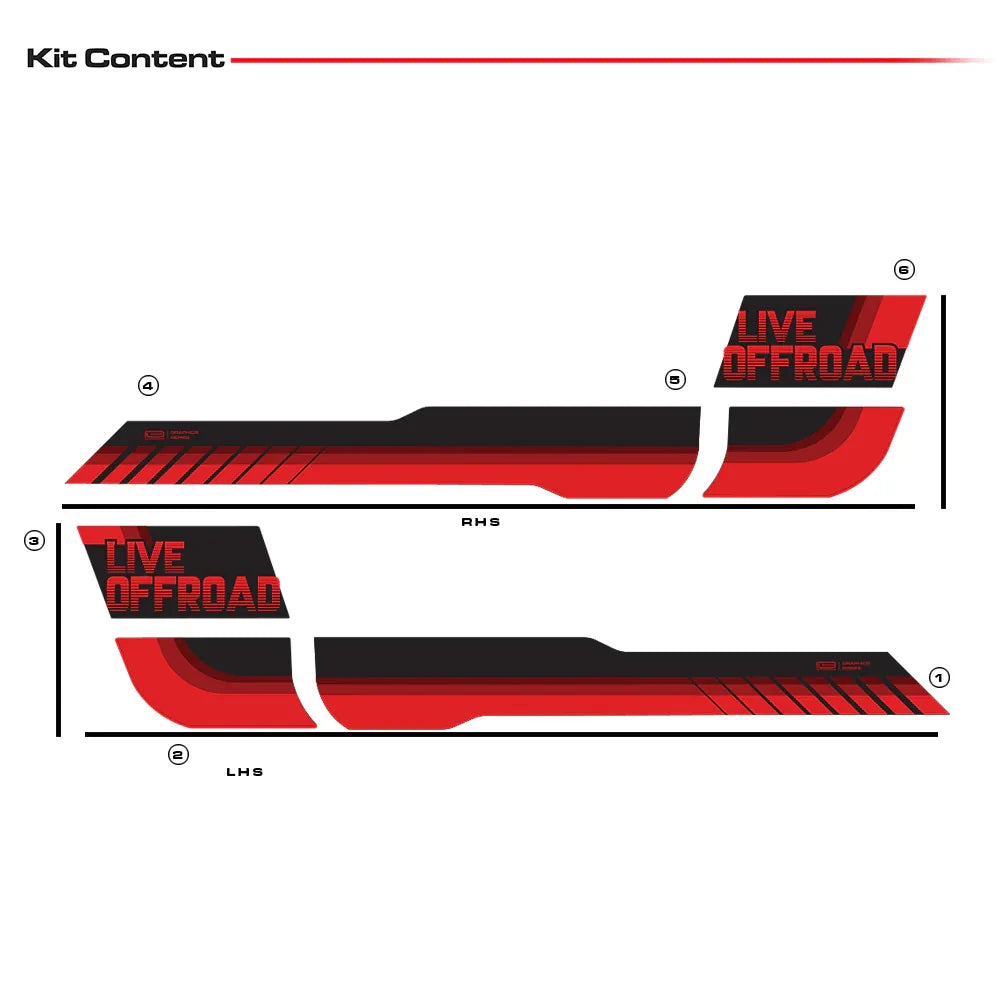 Classic Edition Graphics for Mahindra Thar white