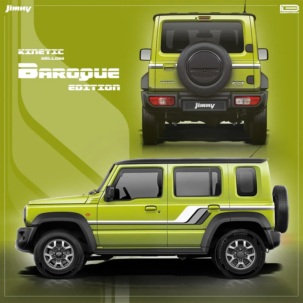 Baroque Edition Graphics for Maruti Suzuki Jimny yellow