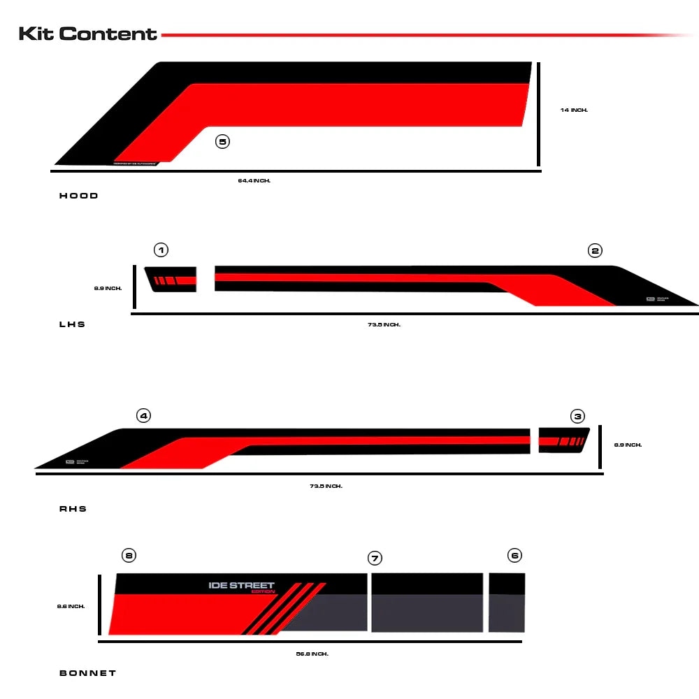 Street Edition Graphics for VW Polo white