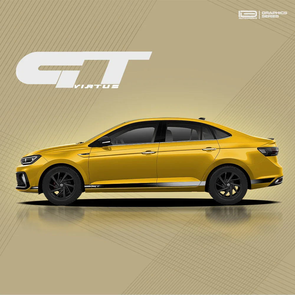 GT Edition 2.0 Graphics for VW Virtus yellow