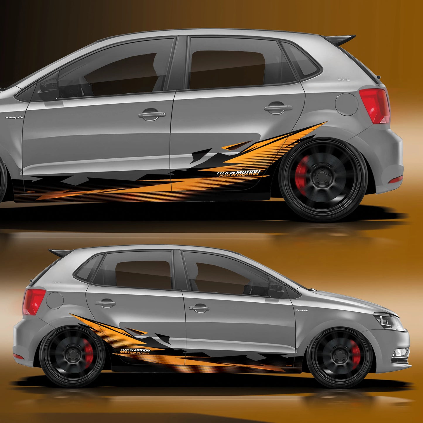 Flex in Motion Edition Graphics for VW Polo grey