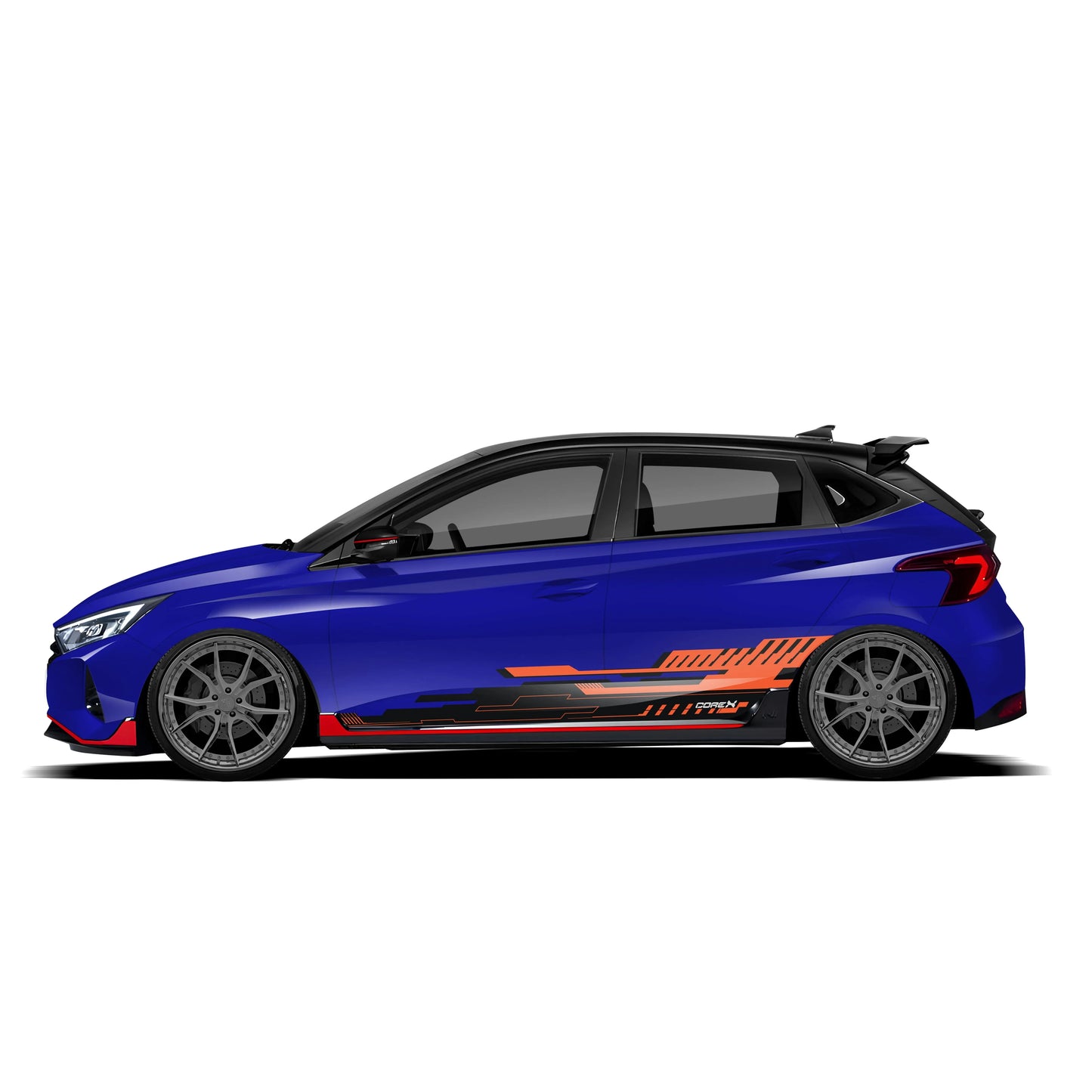 CoreX Edition Graphics for Hyundai i20 blue
