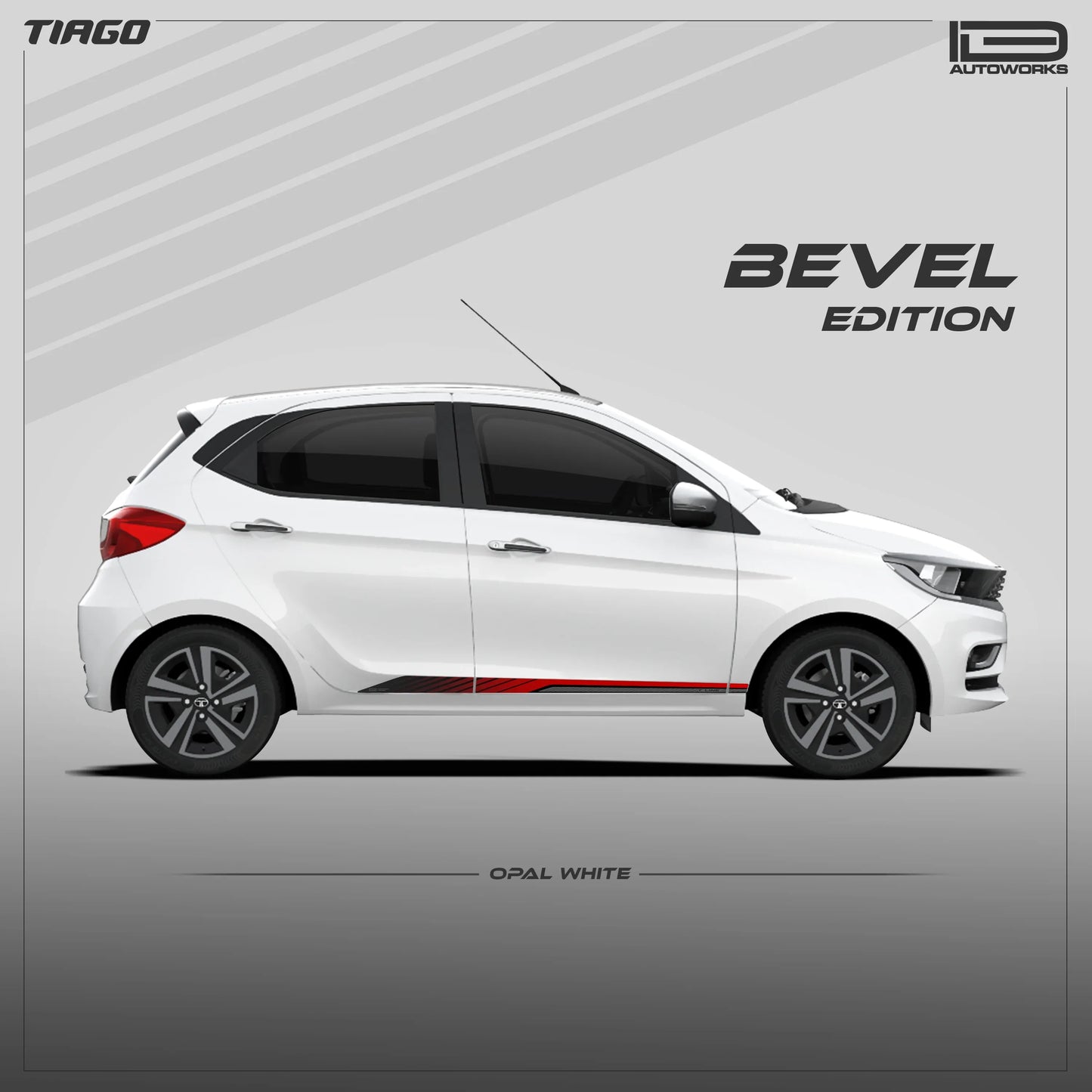Bevel Edition Graphics for Tata Tiago white