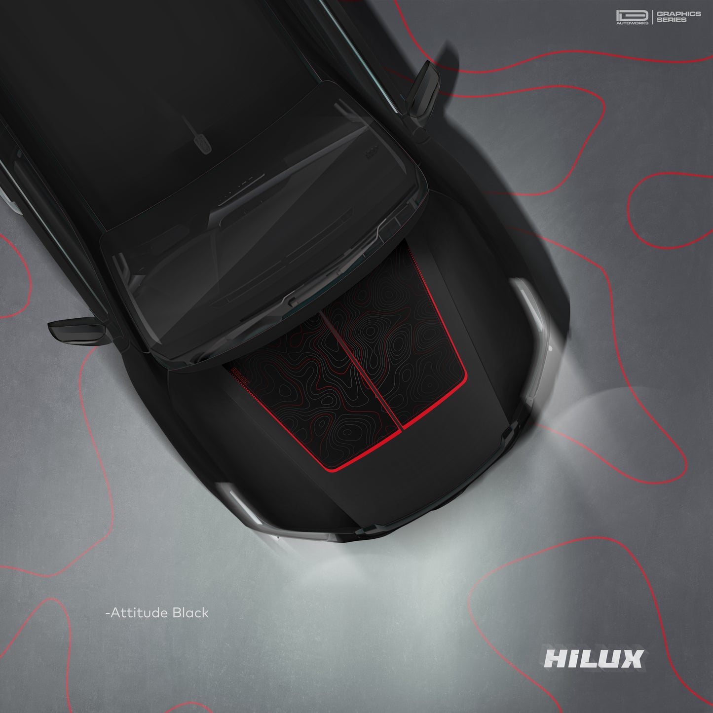 IDE Graphics Series - Neo Trail Edition | Toyota Hilux | Only Bonnet