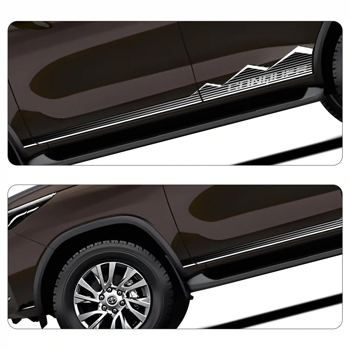 Conquer Edition Graphics for Toyota Fortuner grey