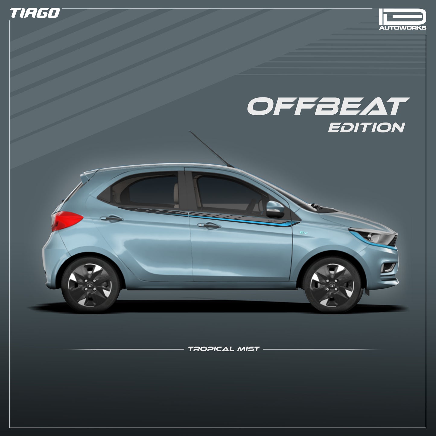 IDE GRAPHICS SERIES - Offbeat Edition for Tata Tiago (Tropical Mist)