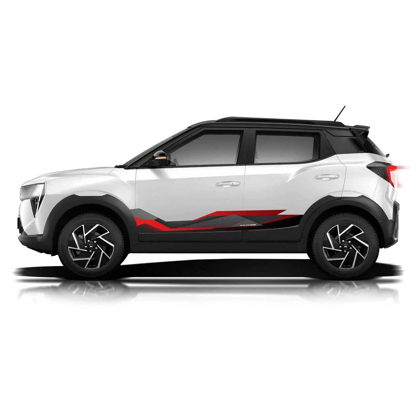 Mute The Noise Edition Graphics for Mahindra 3XO red