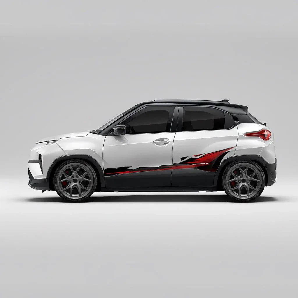 Flex in Motion Edition Graphics for Tata Punch white