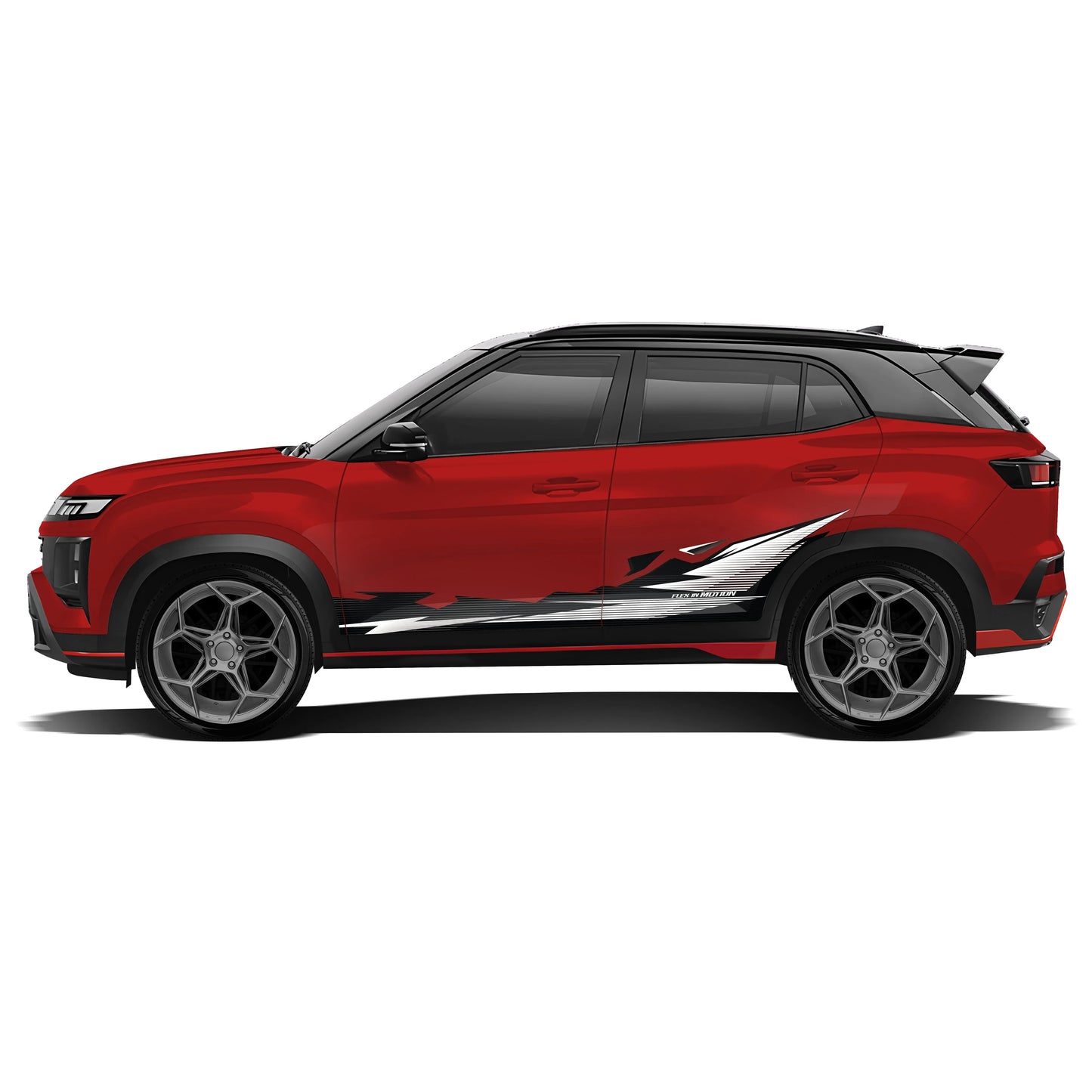 Flex in Motion Edition Graphics for Hyundai Creta red
