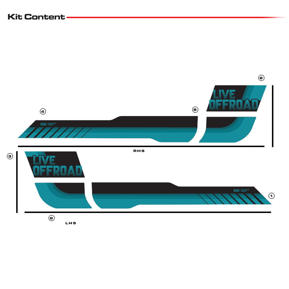 IDE Graphics Series - Classic Edition for Mahindra Thar / Aquamarine