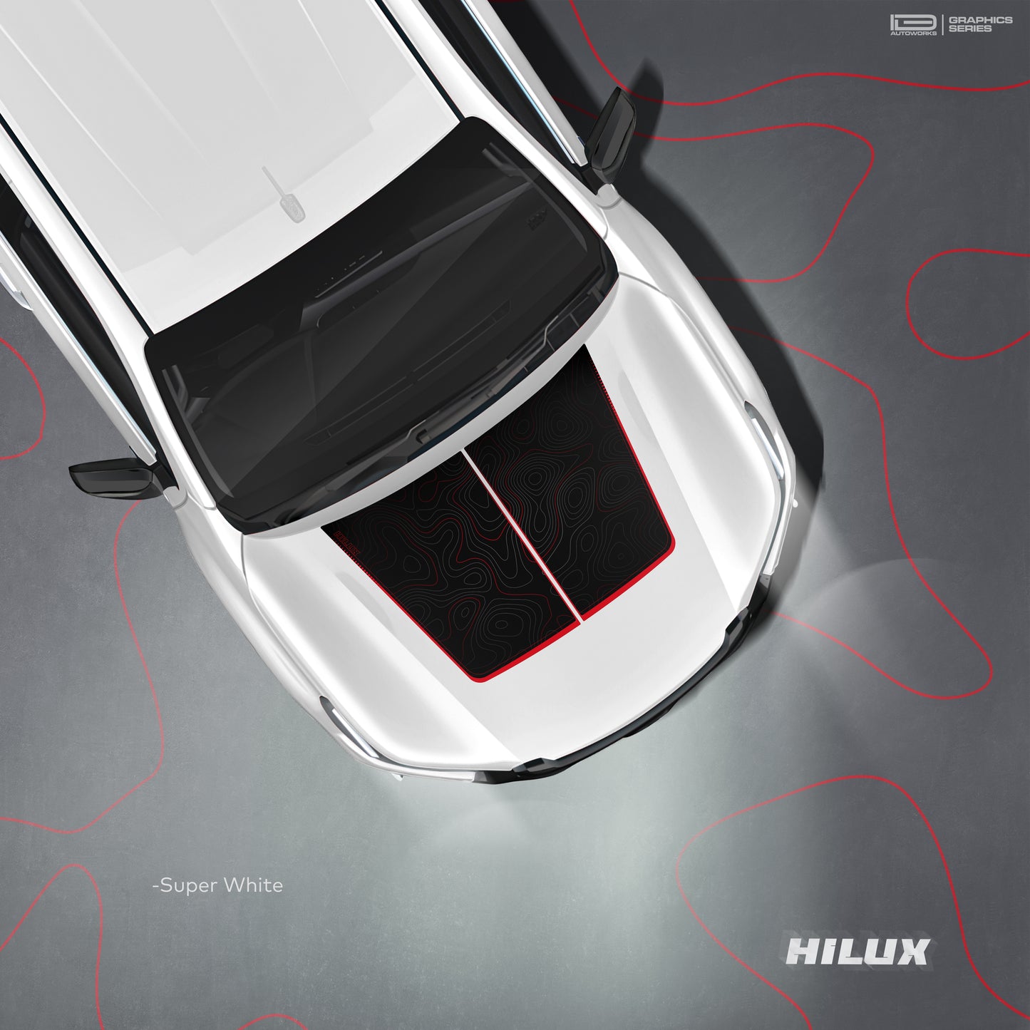 IDE Graphics Series - Neo Trail Edition | Toyota Hilux | Only Bonnet