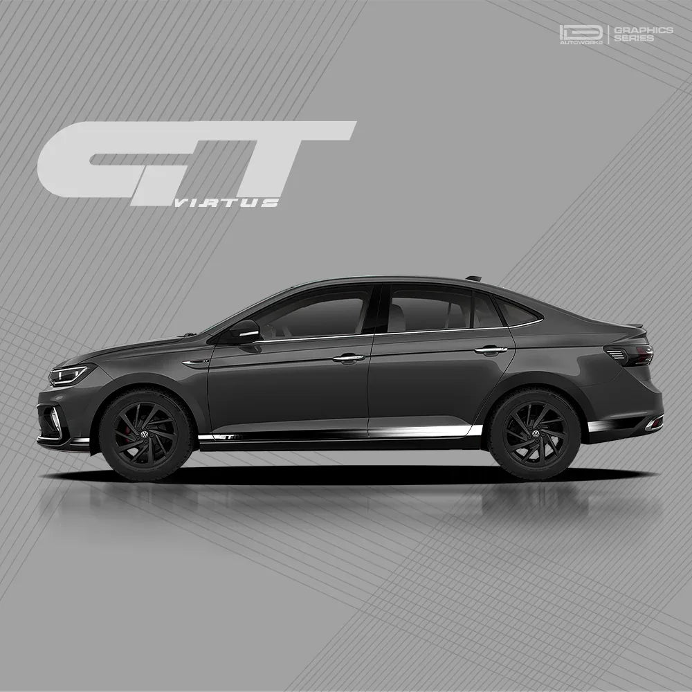GT Edition 2.0 Graphics for VW Virtus grey