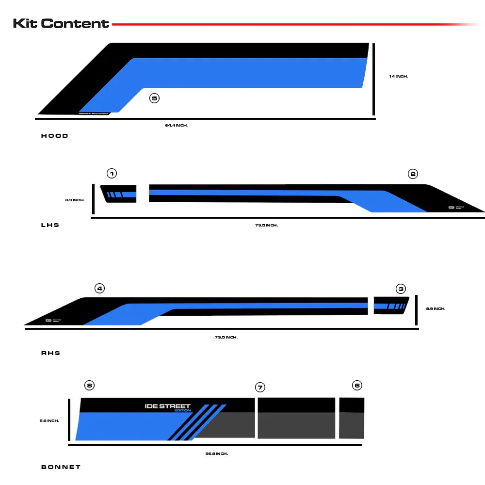 Street Edition Graphics for VW Polo grey