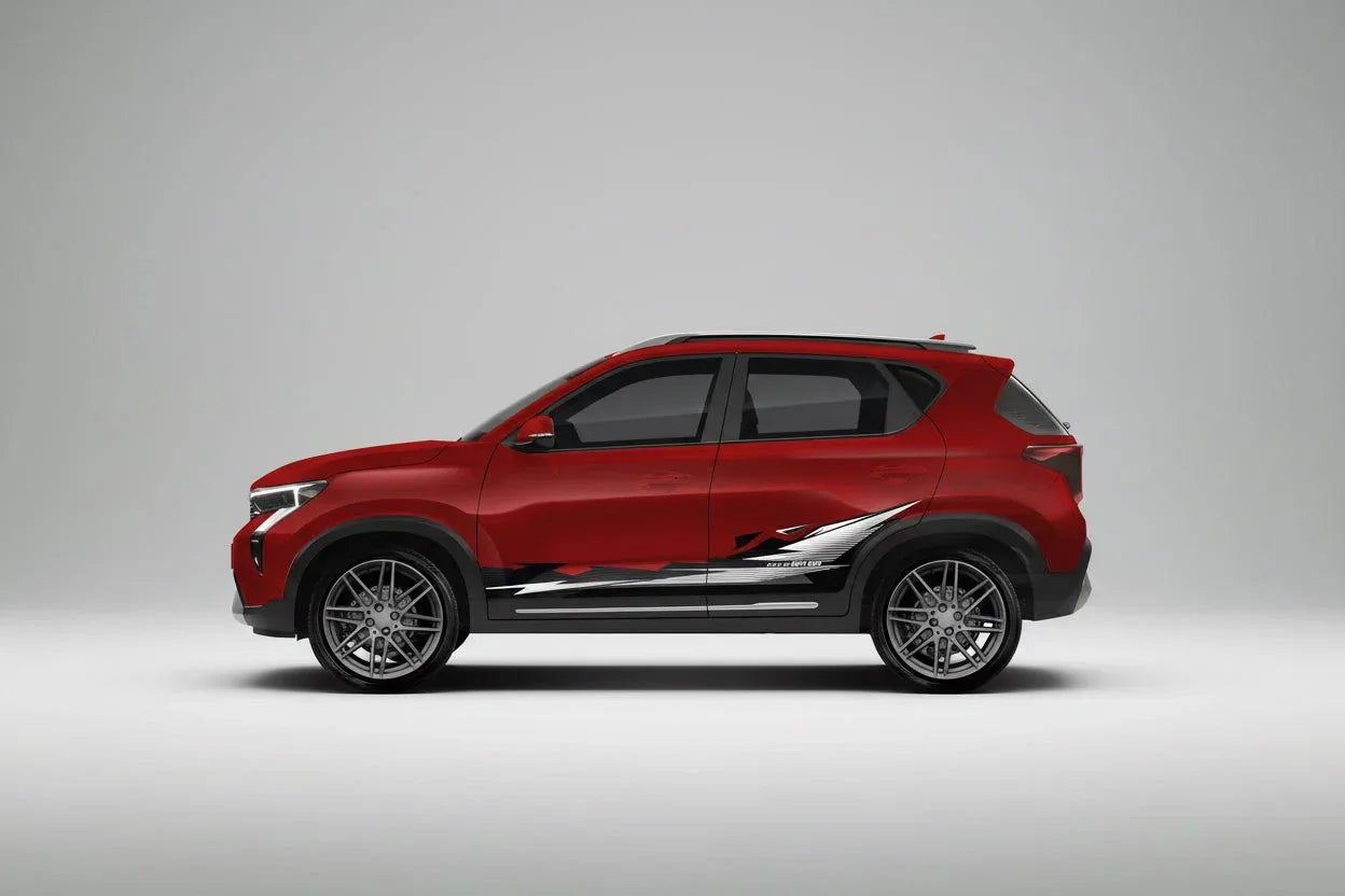 Flex in Motion Edition Graphics for Kia Sonet red