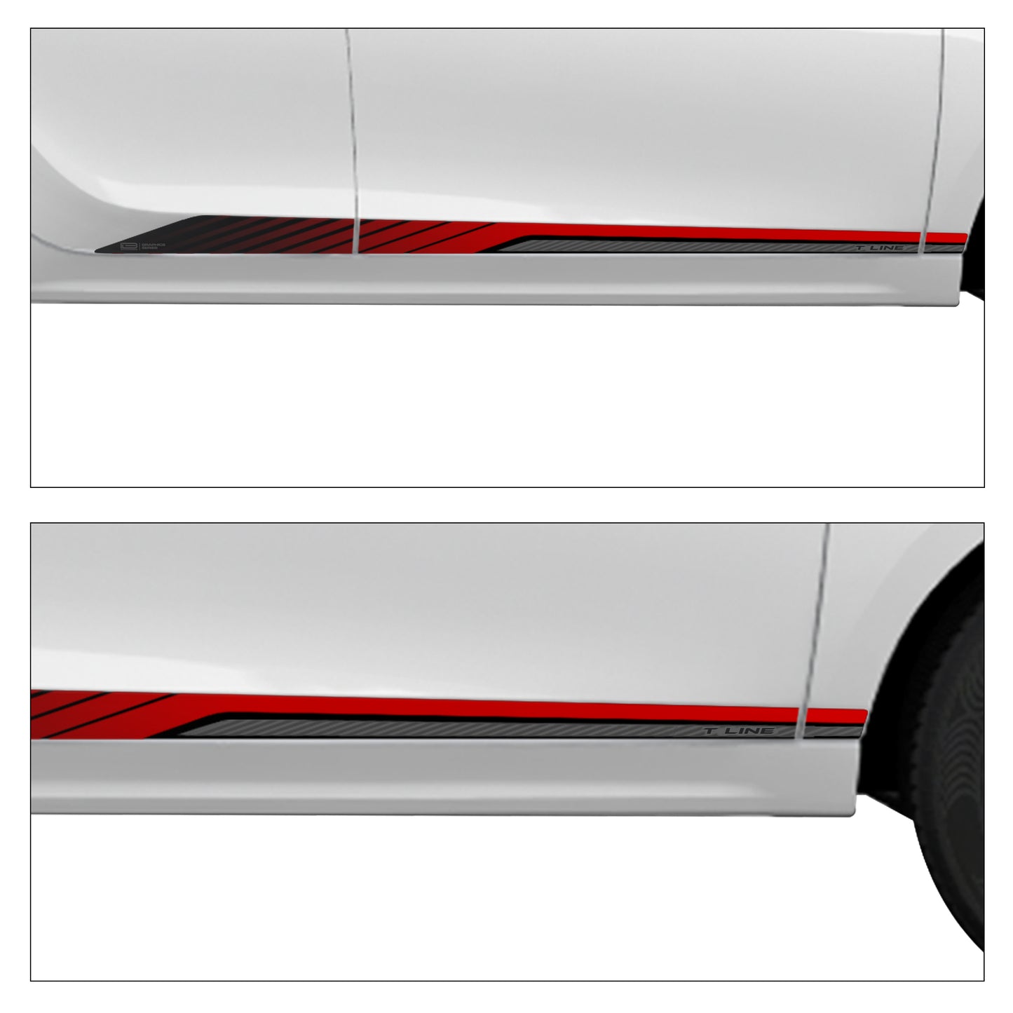 IDE GRAPHICS SERIES - Bevel Edition for Tata Tiago (Opal White)