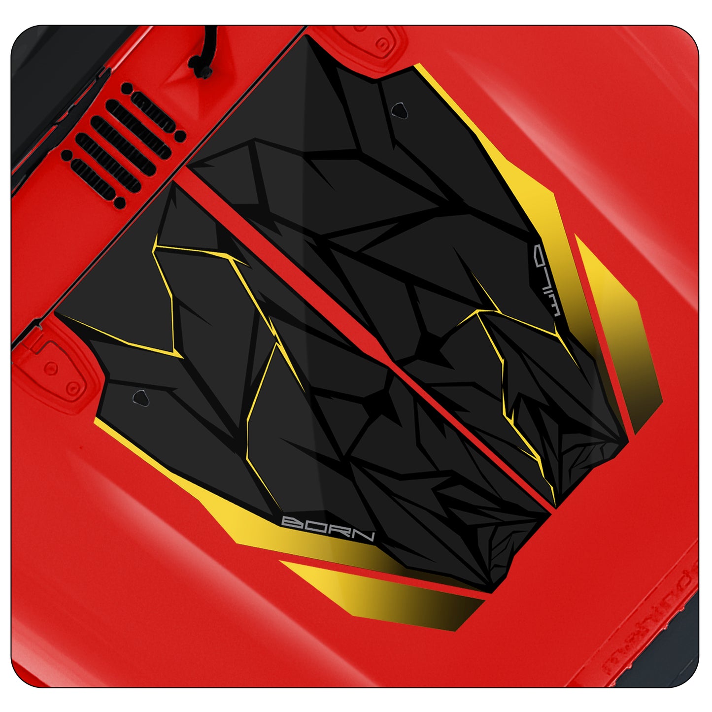 IDE Graphics Series - Wild X Edition for Mahindra Thar Roxx / Bonnet (Tango Red)