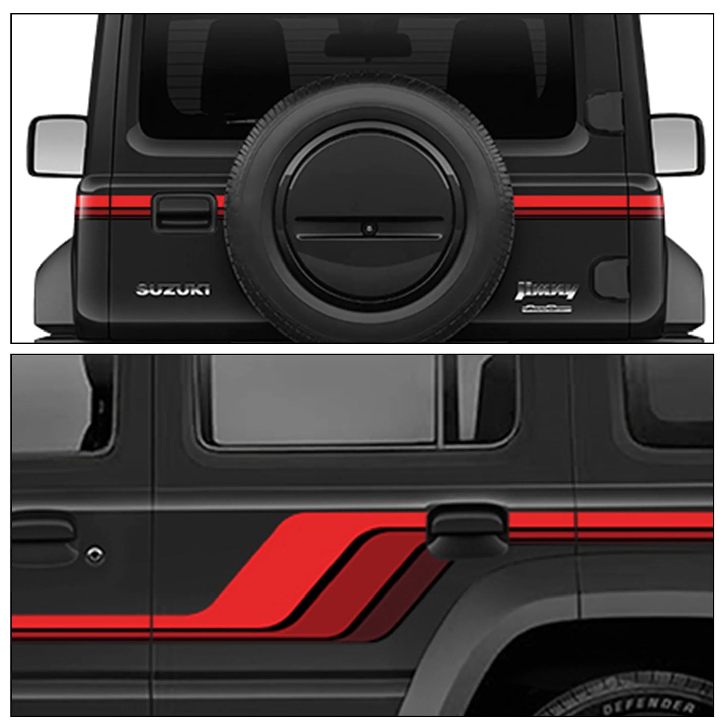 Baroque Edition Graphics for Maruti Suzuki Jimny black