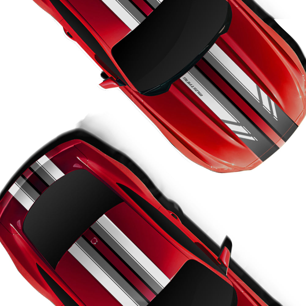 IDE PREMIUM GRAPHICS SERIES - GT Edition Top for Ford Mustang (Race Red)