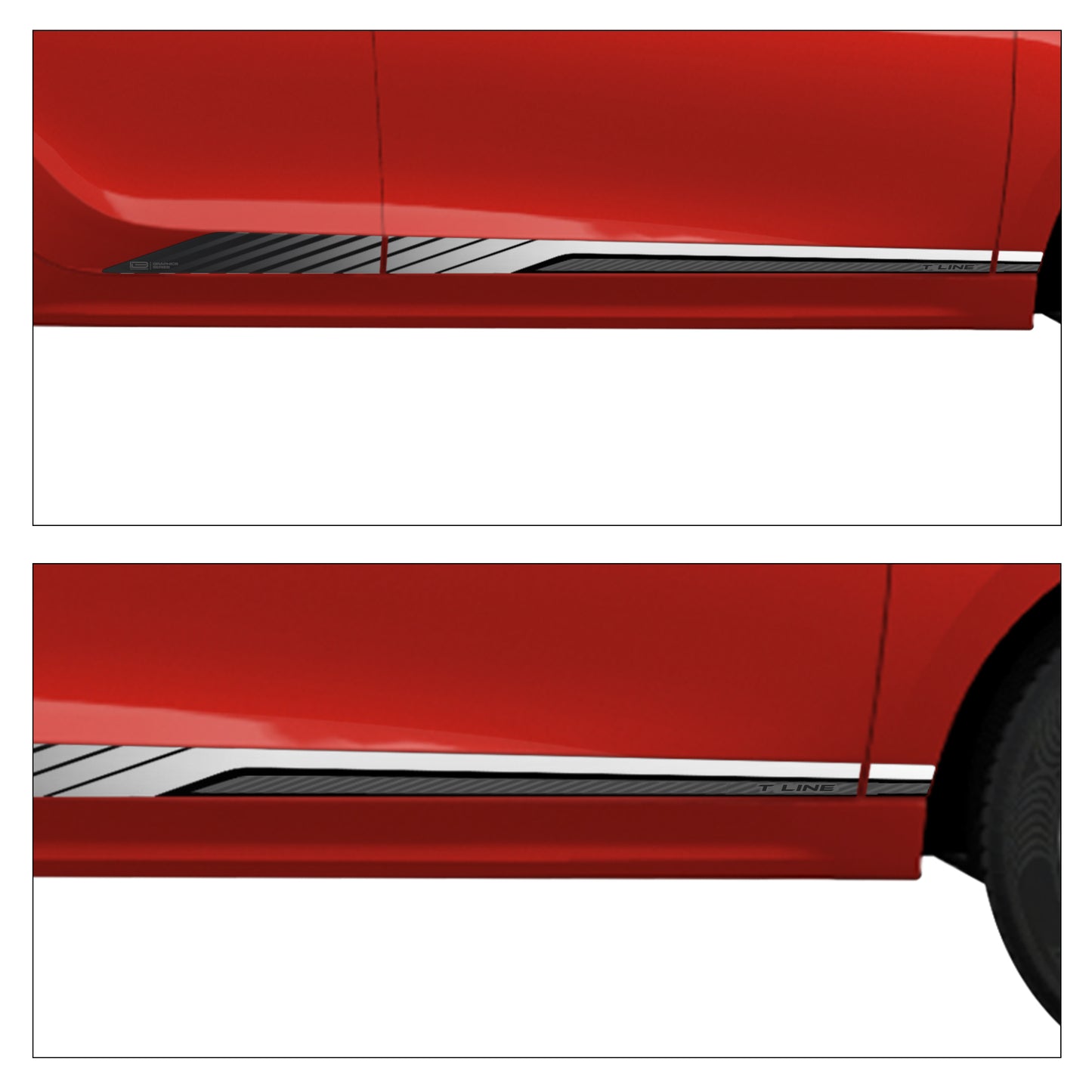 IDE GRAPHICS SERIES - Bevel Edition for Tata Tiago (Flame Red)
