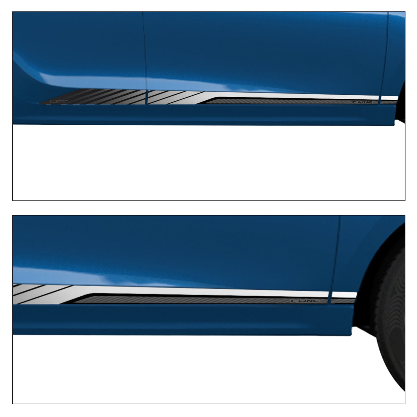 IDE GRAPHICS SERIES - Bevel Edition for Tata Tiago (Tornado Blue)