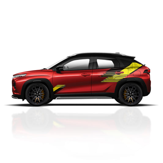 IDE PARTIAL X SERIES - Razor Edition for MARUTI SUZUKI Fronx (Opulent Red)