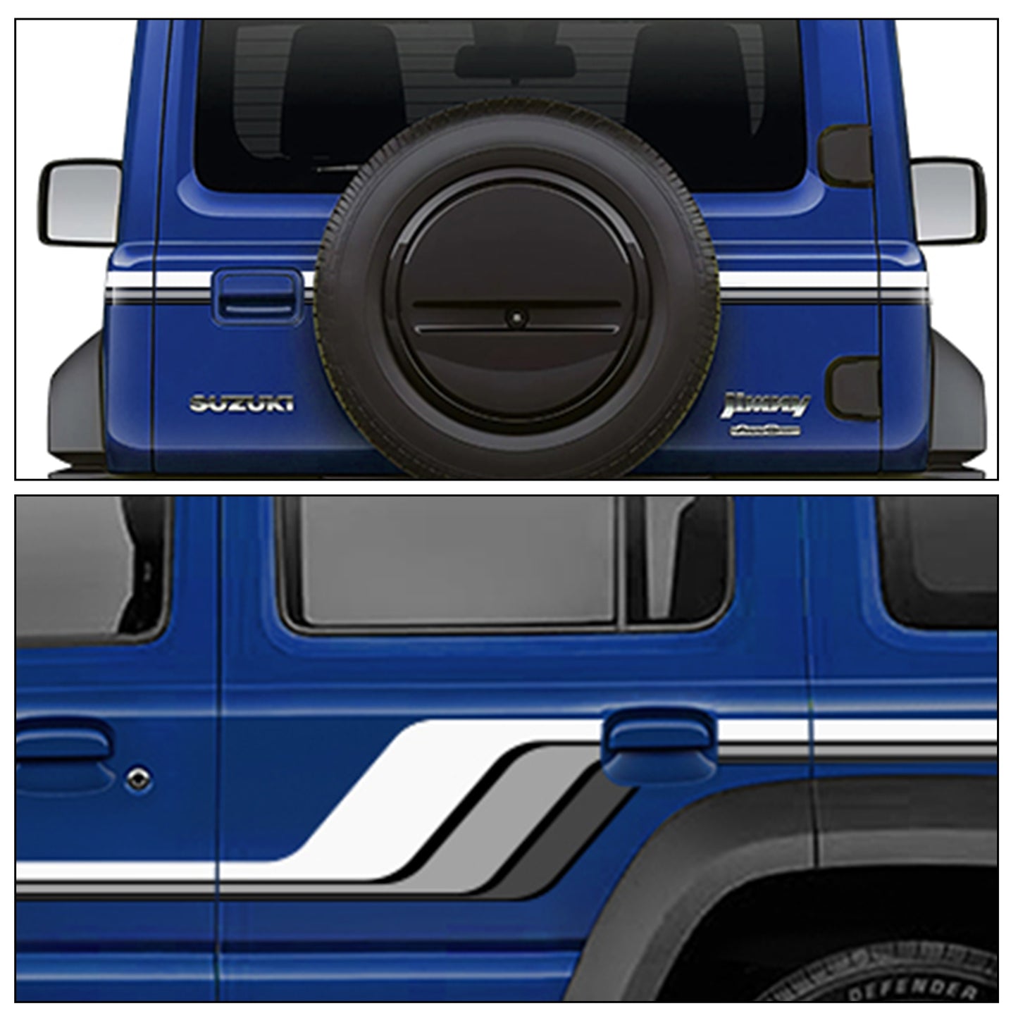 IDE GRAPHICS SERIES - Baroque Edition for Maruti Suzuki Jimny (Nexa Blue)