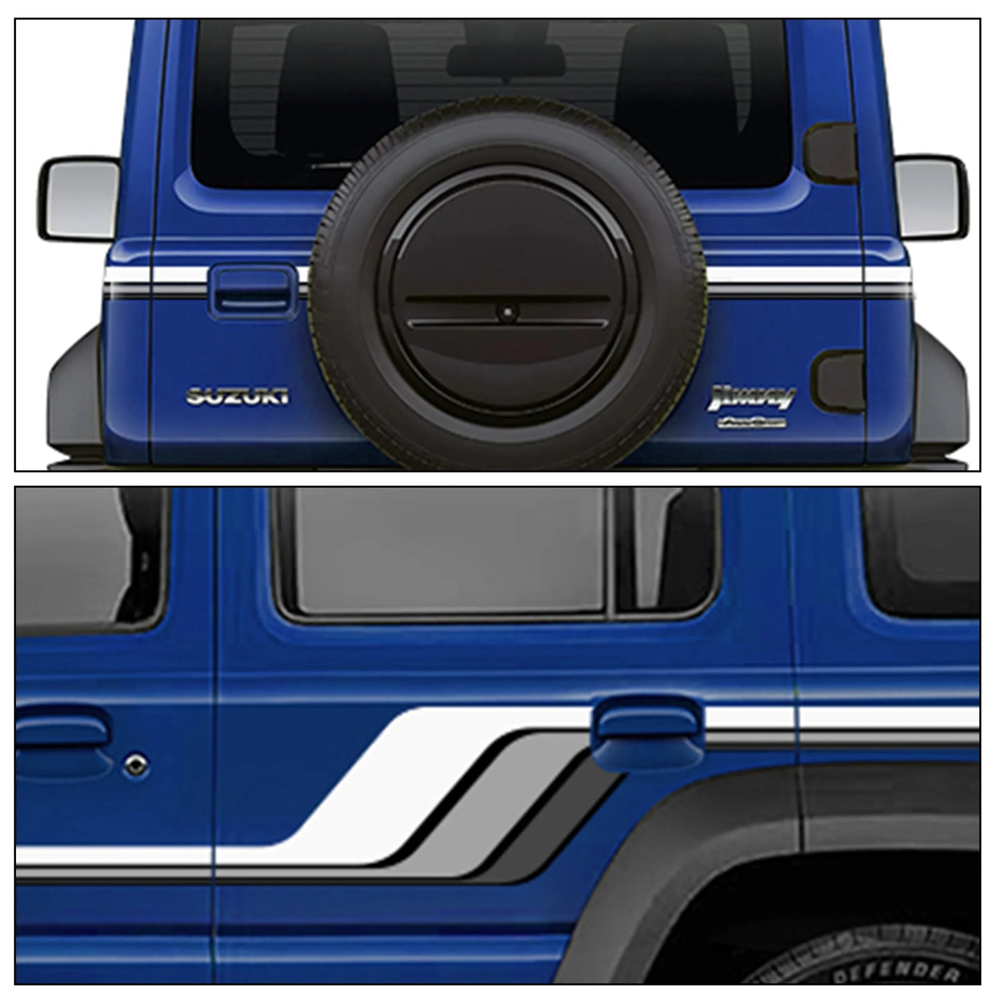 Baroque Edition Graphics for Maruti Suzuki Jimny blue