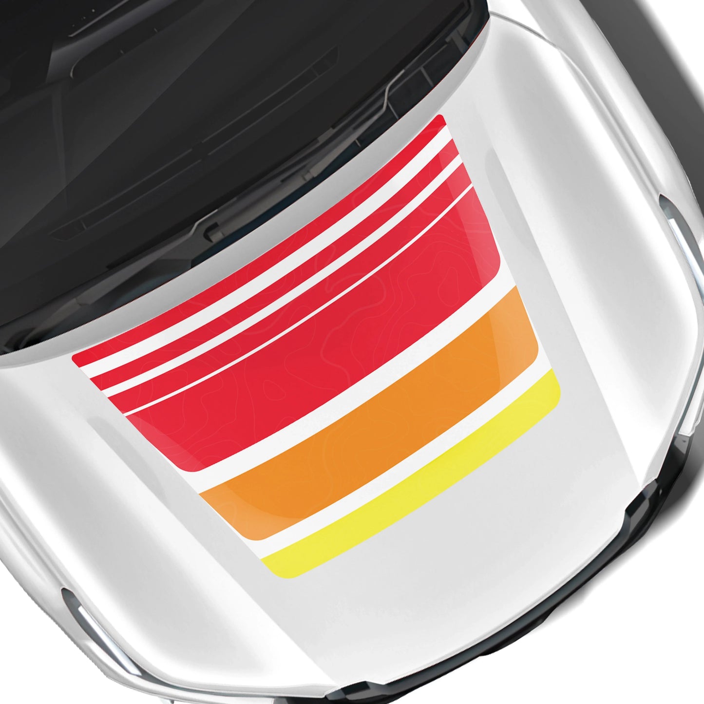 Classic Cruiser Edition Bonnet Graphics for Toyota Hilux white