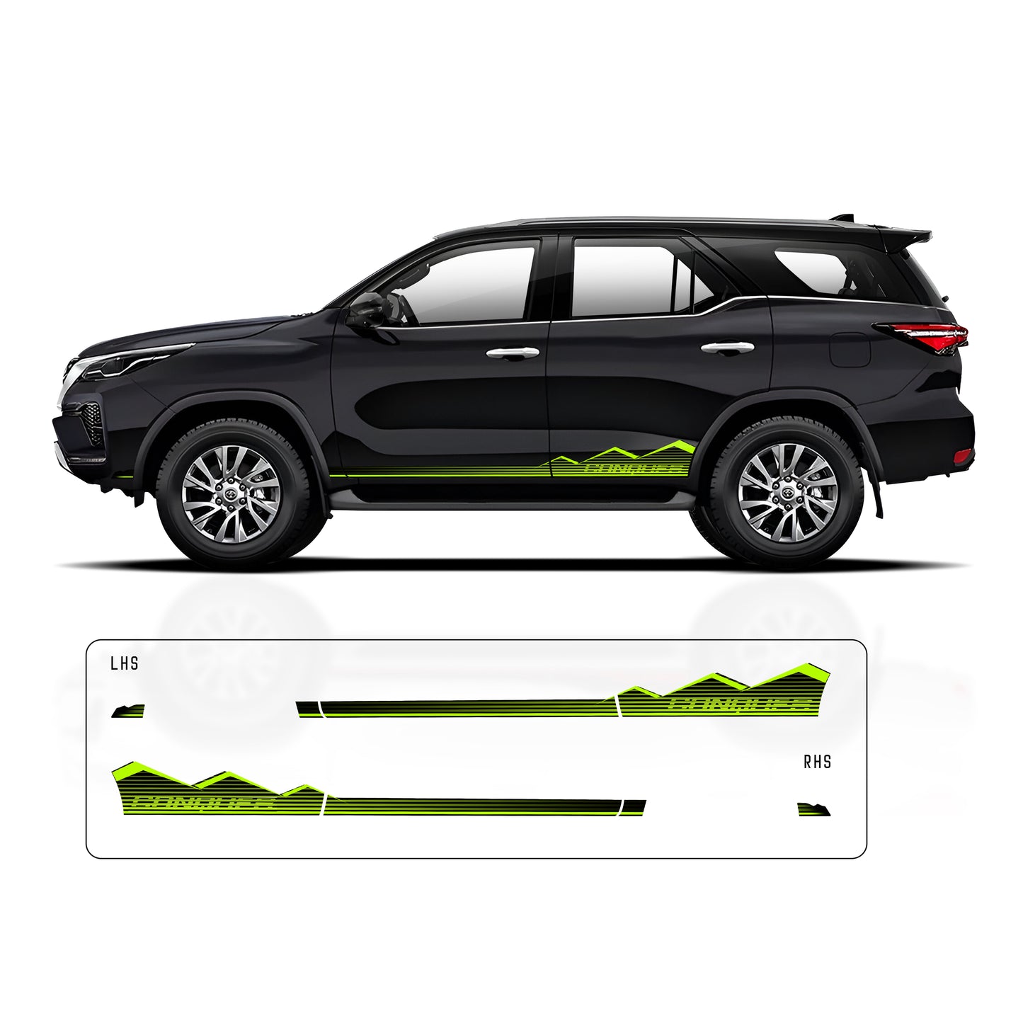 IDE Graphics Series – Conquer Edition | Fortuner (Attitude Black)