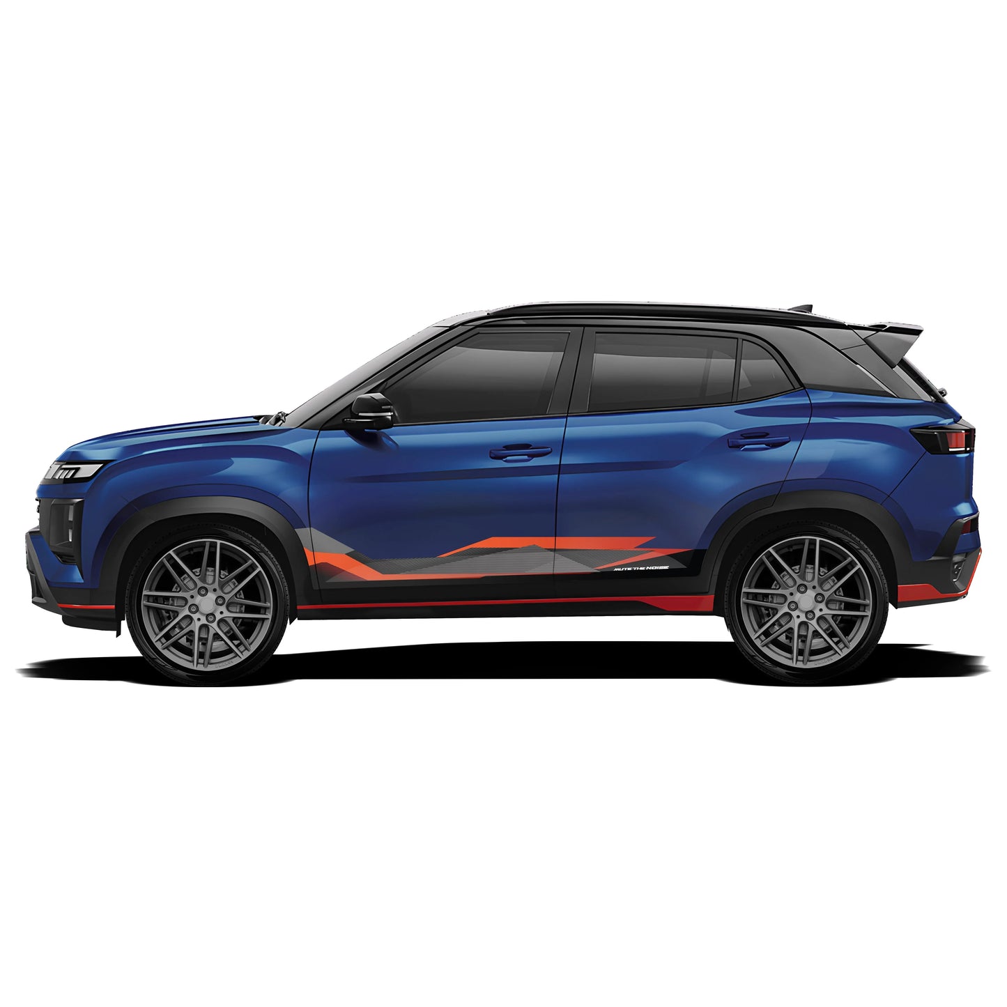Mute The Noise Edition Graphics for Hyundai Creta blue