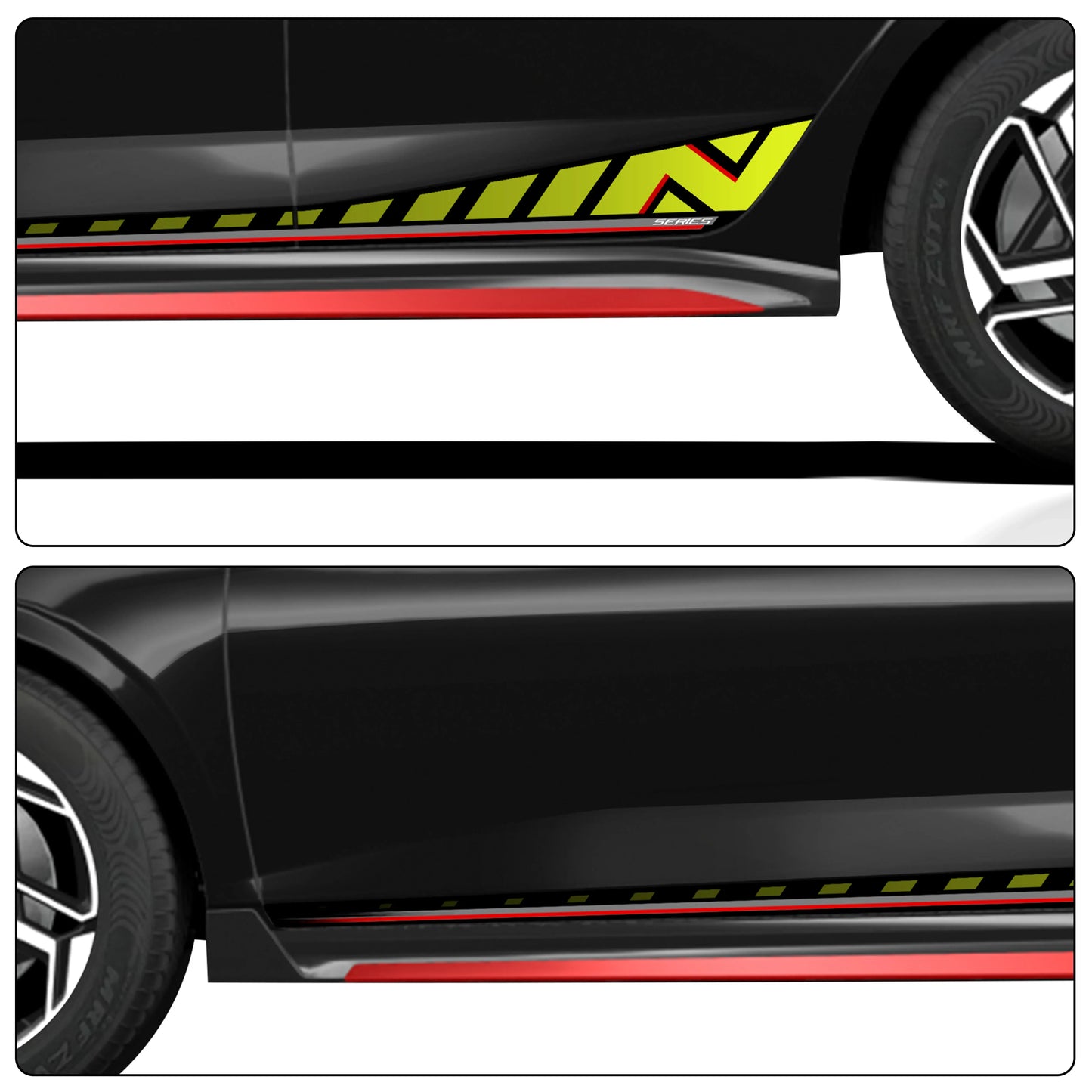 N Series Graphics for Hyundai i20 black