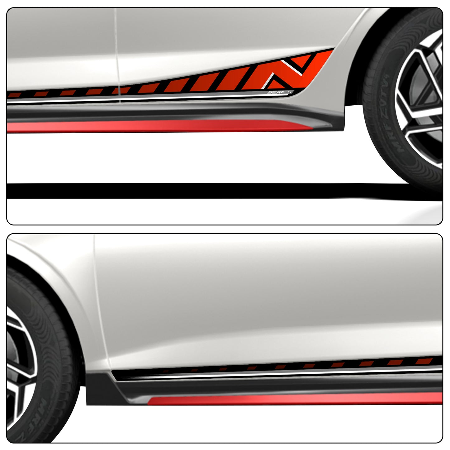 IDE GRAPHICS SERIES - N Series for Hyundai i20 (Atlas White)