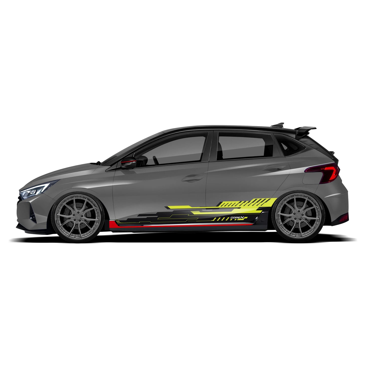 CoreX Edition Graphics for Hyundai i20 grey