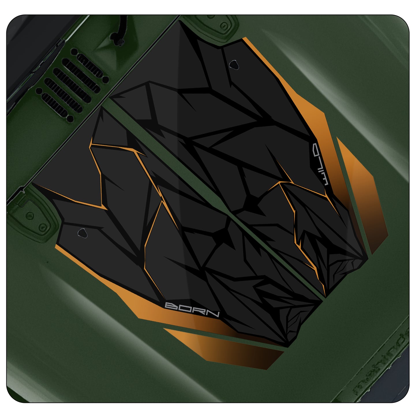 IDE Graphics Series - Wild X Edition for Mahindra Thar Roxx / Bonnet (Deep Forest)
