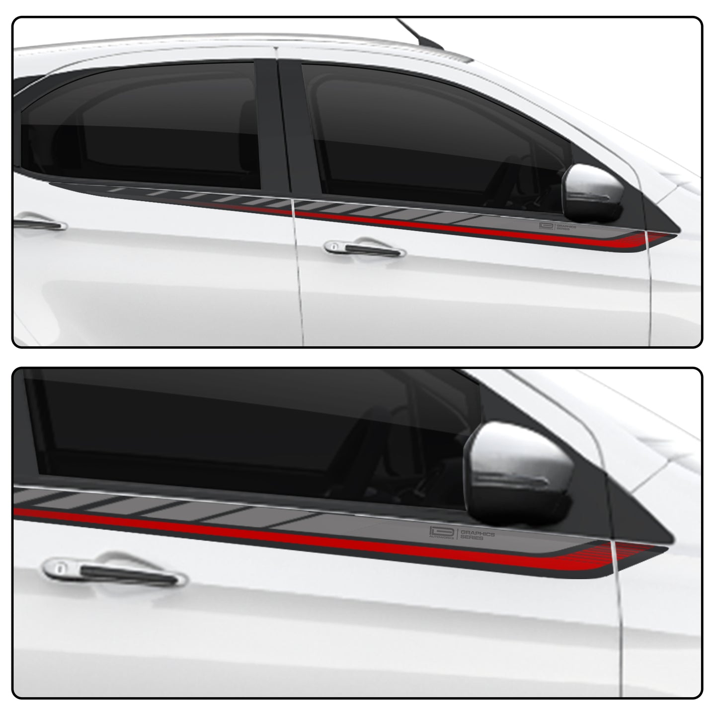 IDE GRAPHICS SERIES - Offbeat Edition for Tata Tiago (Opal White)