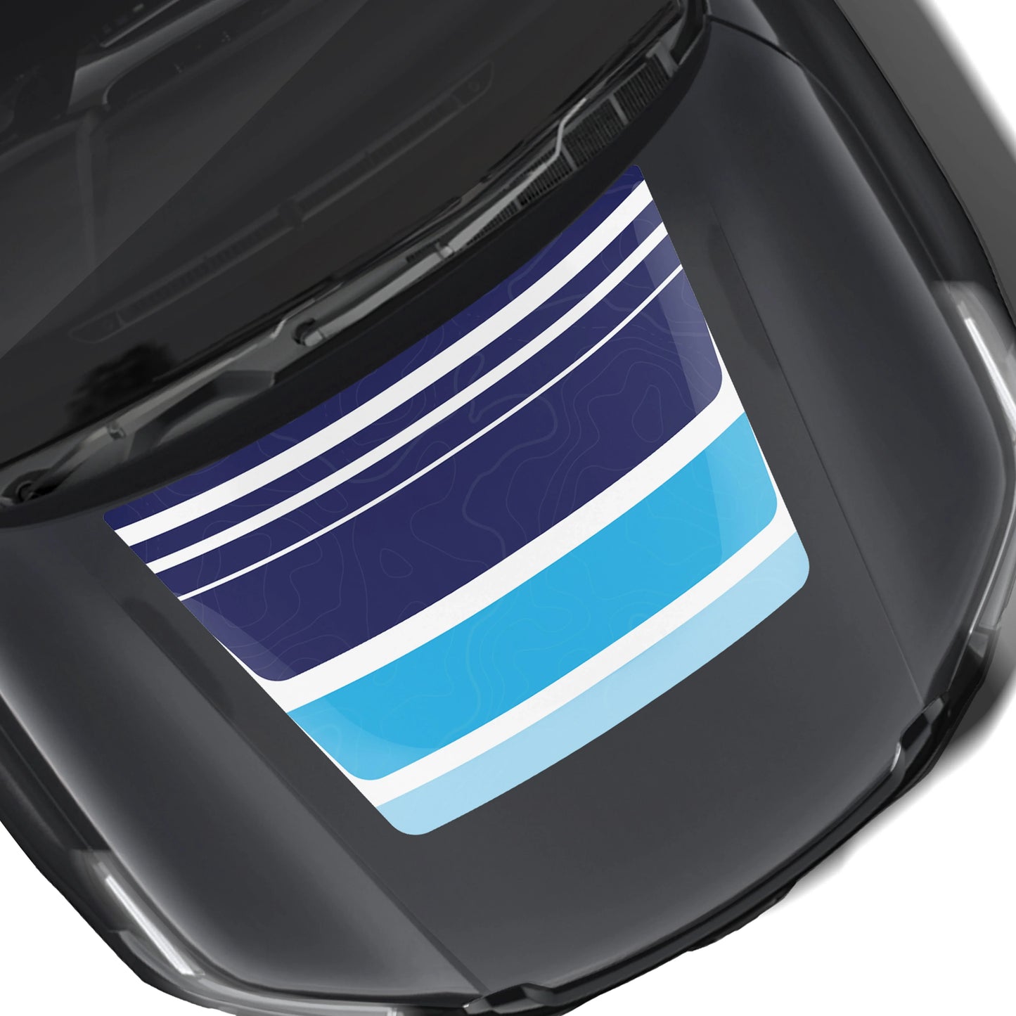 Classic Cruiser Edition Bonnet Graphics for Toyota Hilux black grey