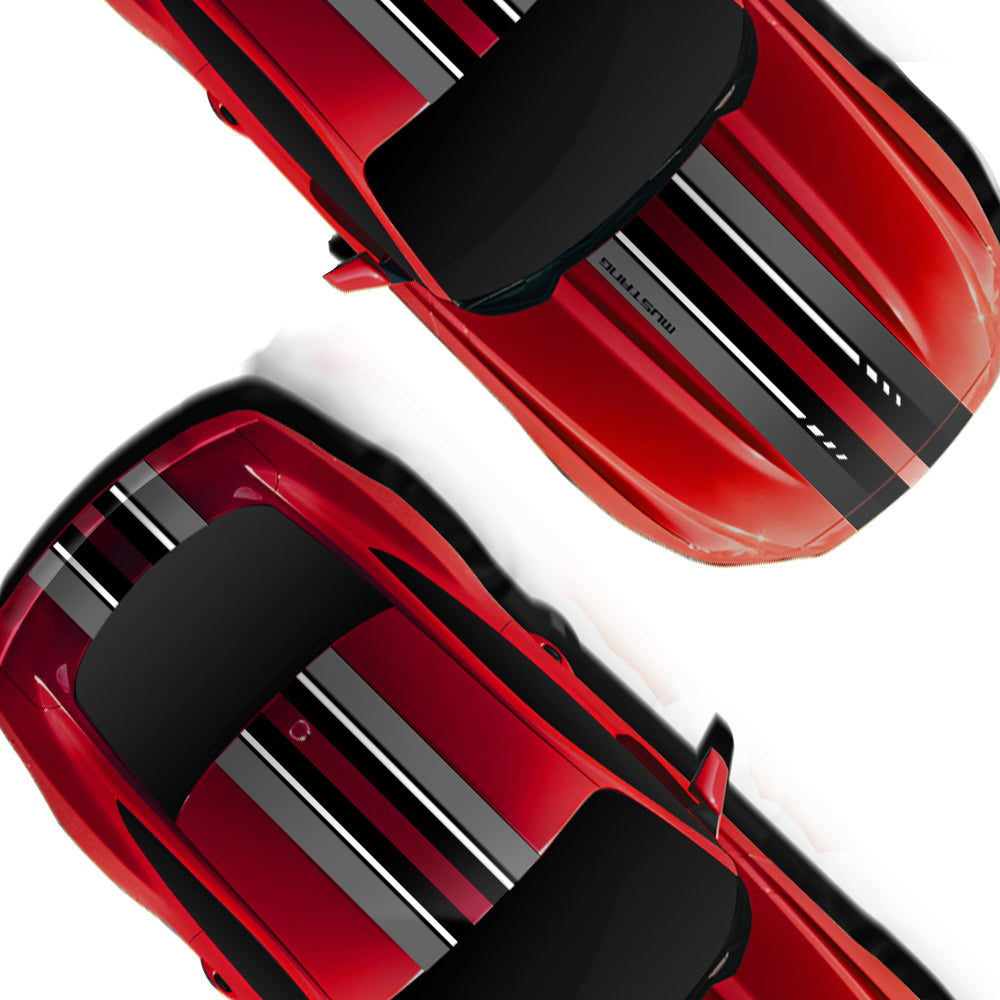 IDE PREMIUM GRAPHICS SERIES - ThunderHorse Edition Top for Ford Mustang (Race Red)